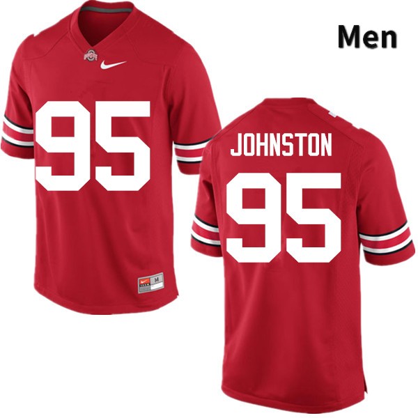 Ohio State Buckeyes Cameron Johnston Men's #95 Red Game Stitched College Football Jersey